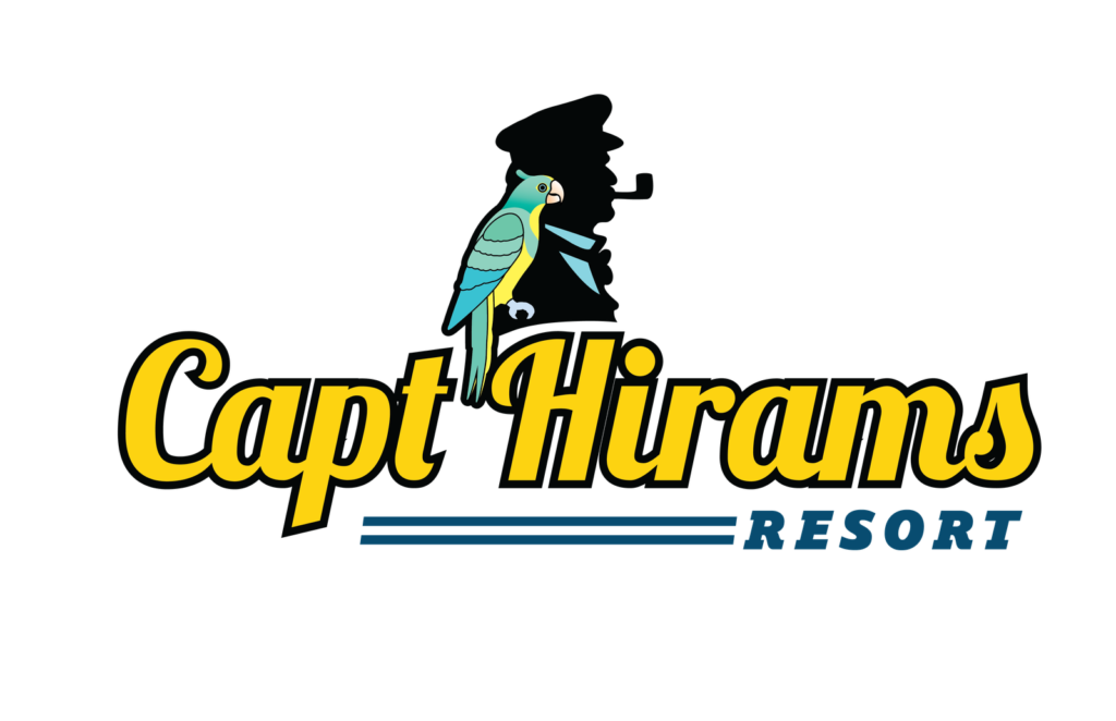 Capt Hirams Resort logo design by Squeegie Studios
