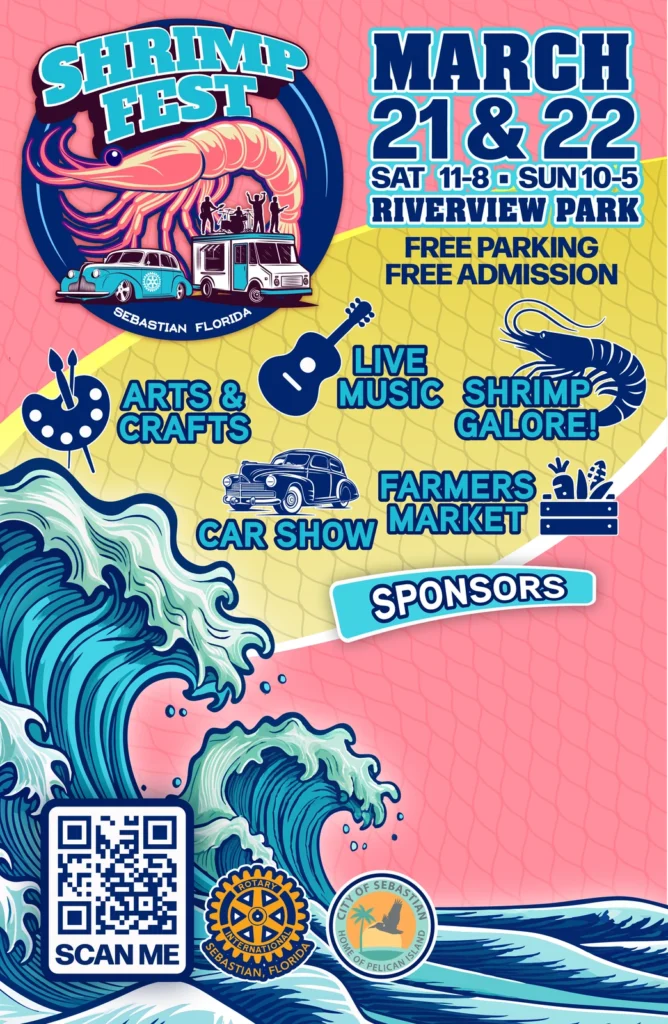 ShrimpFest 2026 event poster design by Squeegie Studios